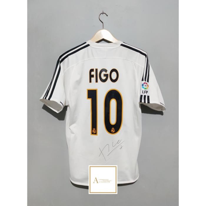 jersey real madrid home 2003/2004 signed Figo *