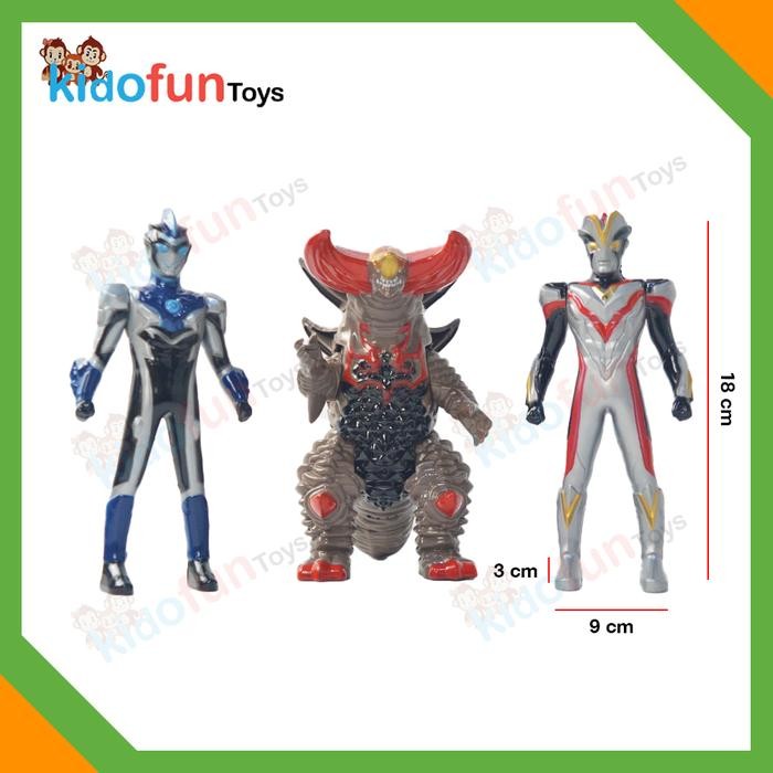 Mainan Action Figure Ultraman X Monster Kaiju Lampu&Suara Victory Blu HotR020725B
