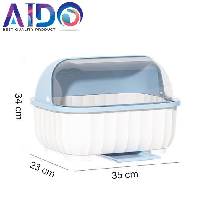 Sav Rak Piring Tertutup Plastik Tempat Gelas Sendok Tutup Mini Wastafel Minimalis Rak Penyimpanan