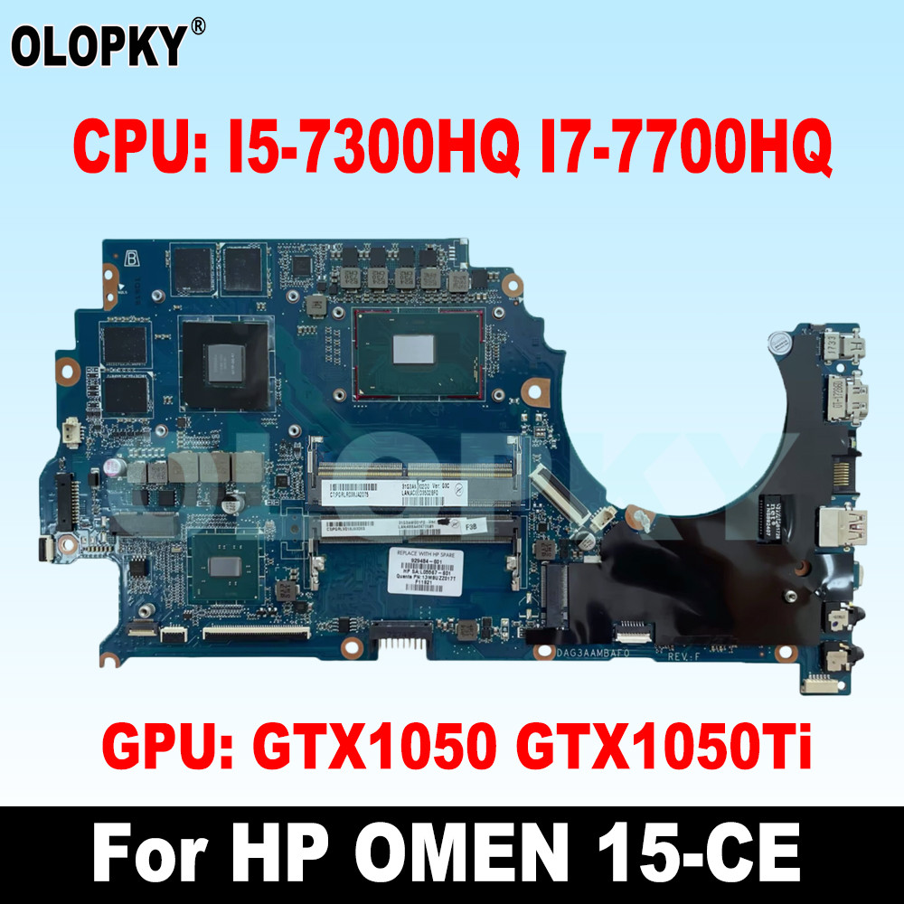 DAG3AAMBAG0 G3AA for HP OMEN 15-CE TPN-Q194 Laptop Motherboard DAG3AAMBAF0 with I5-7300HQ I7-7700HQ 