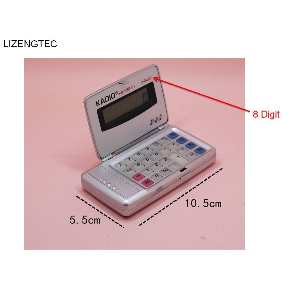 

LIZENGTEC Folding Calculator Fashion Business Finance Battery 8Digit Folding Electronic & Student