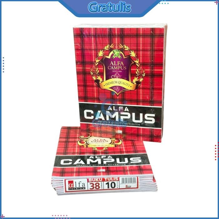 

Promo BUKU TULIS ALFA CAMPUS 58 LEMBAR [1 PAK/10 BUKU] / BUKU CATATAN HARIAN SD SMP SMA KULIAH /