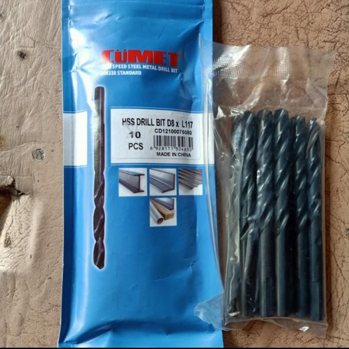 Paling Berkualitas Paket Mata Bor Besi Stainless Cumet Black Oxide Germany Std
