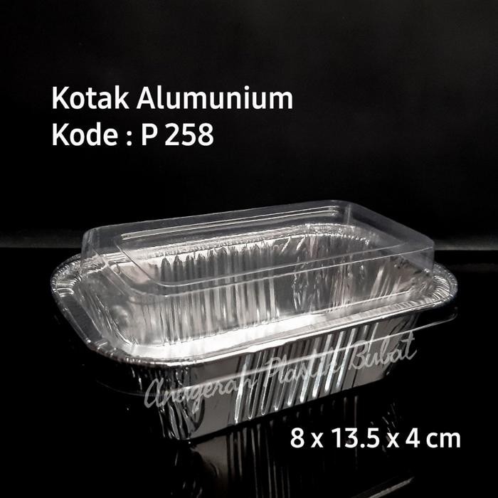 Alumunium Foil Cup P258 + Tutup/ Tray Alumumium Foil P258