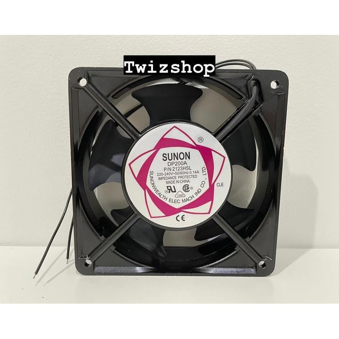 TERMURAH Kipas AC 220V 12x12 cm / Fan AC 220 Volt 12 cm tebal 3.8 cm Fan AC 220V