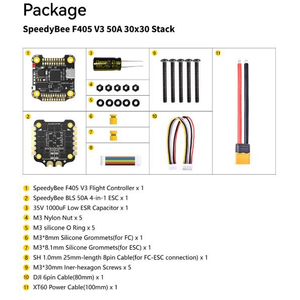 Speedy Bee F405 V3 Bls 50A 30X30 Fc&Esc Stack