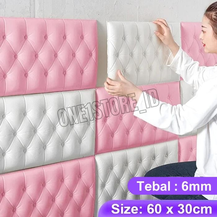 Wallpaper Stiker Dinding 3D Foam Headboard Wallfoam 70cm x 35cm