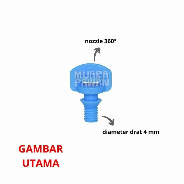 Nozzle nosel semprotan penyiram tanaman selang PE 4/7 mm irigasi kebun
