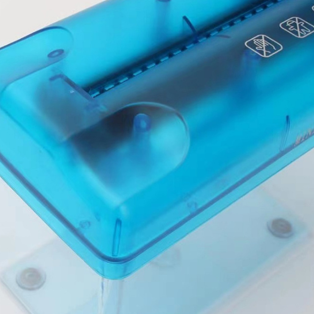 

Mini Hand Shredder Desktop Paper Trimmer devices Transparent Plastic Window Bin Suitable for