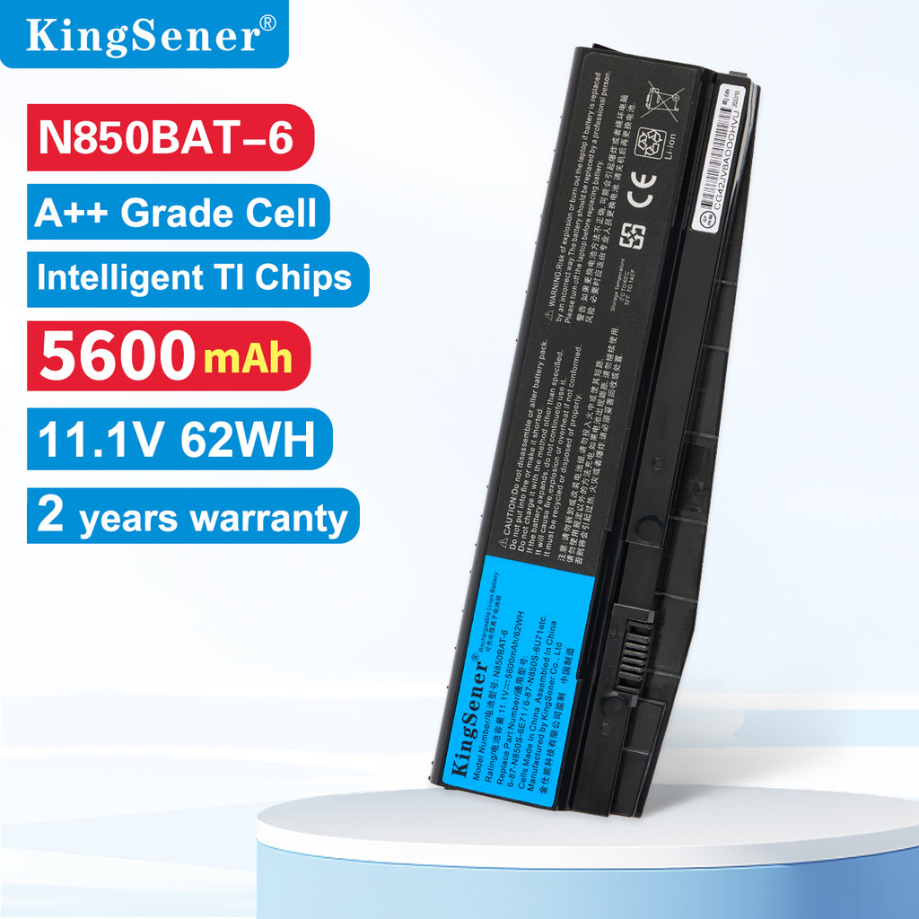KingSener N850BAT-6 Laptop Battery For Clevo N850 N850HC N850HJ N870HC N870HJ1 N870HK1 N850HJ1 N850H