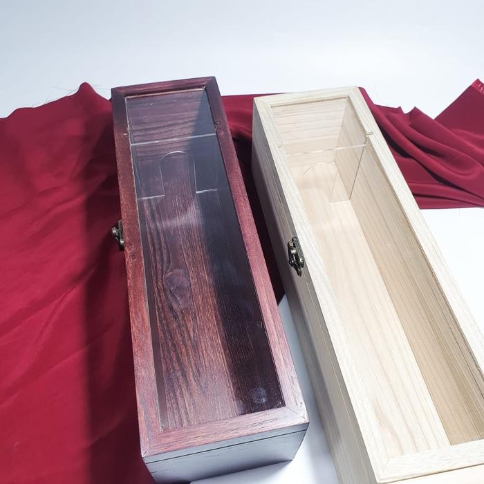 Kotak Kayu Engsel Packaging Wine Custom