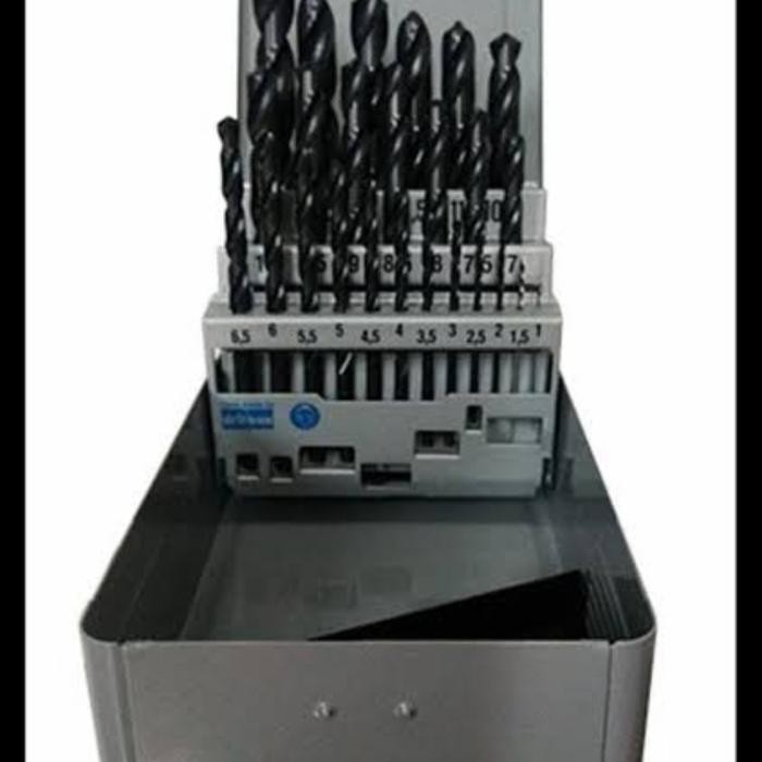 Paling Baik Nachi Set Mata Bor 1-13 Mm Mata Bor Besi Hss (Ori)