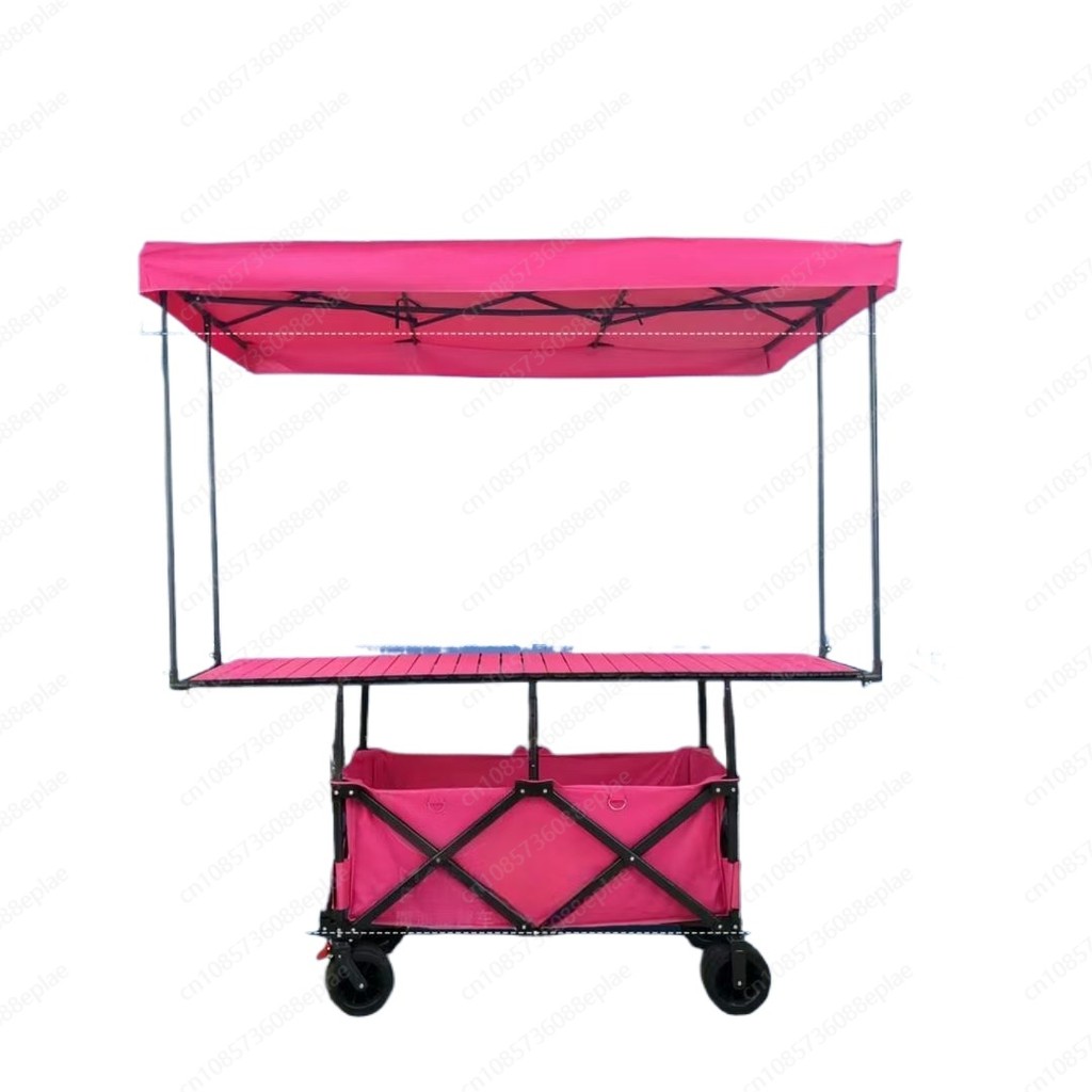 To the mountain camper plus stall cart trolley folding dining cart sausage sushi sandwich