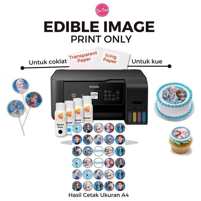 

Cetak Kertas Edible Foto / Logo Khusus Coklat dan Kue Icing Paper Kertas Gula Kertas Coklat Edible