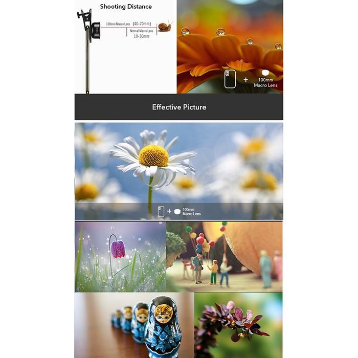 Apexel Lensa Macro 100Mm 4K Hd