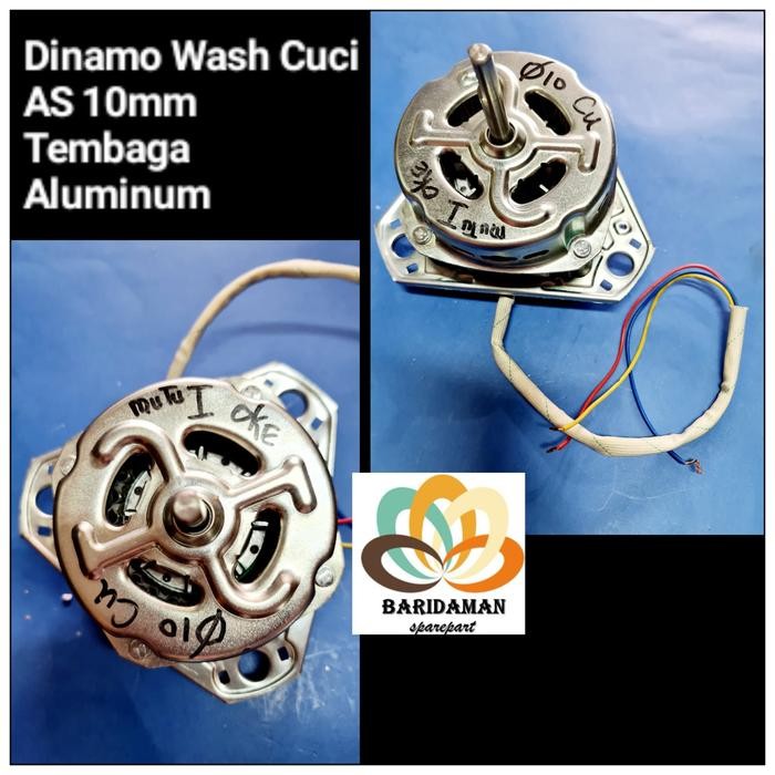 Dinamo Mesin Cuci Wash Motor Shaft As 10Mm