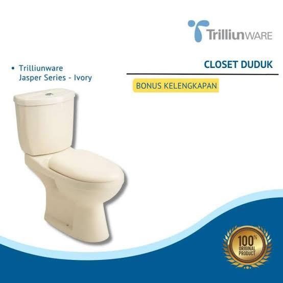 Kloset Duduk TRILLIUN WARE Jasper Series (Putih / Ivory)