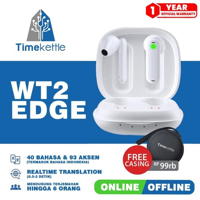 Termurah Timekettle Wt2 Edge Online&Offline Translator Alat Penerjamah Bahasa