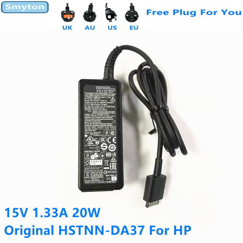 Original AC Adapter Charger For HP ENVY 15V 1.33A 20W TPN-P104 HSTNN-DA37 HSTNN-LA37 HSTNN-CA37 Lapt