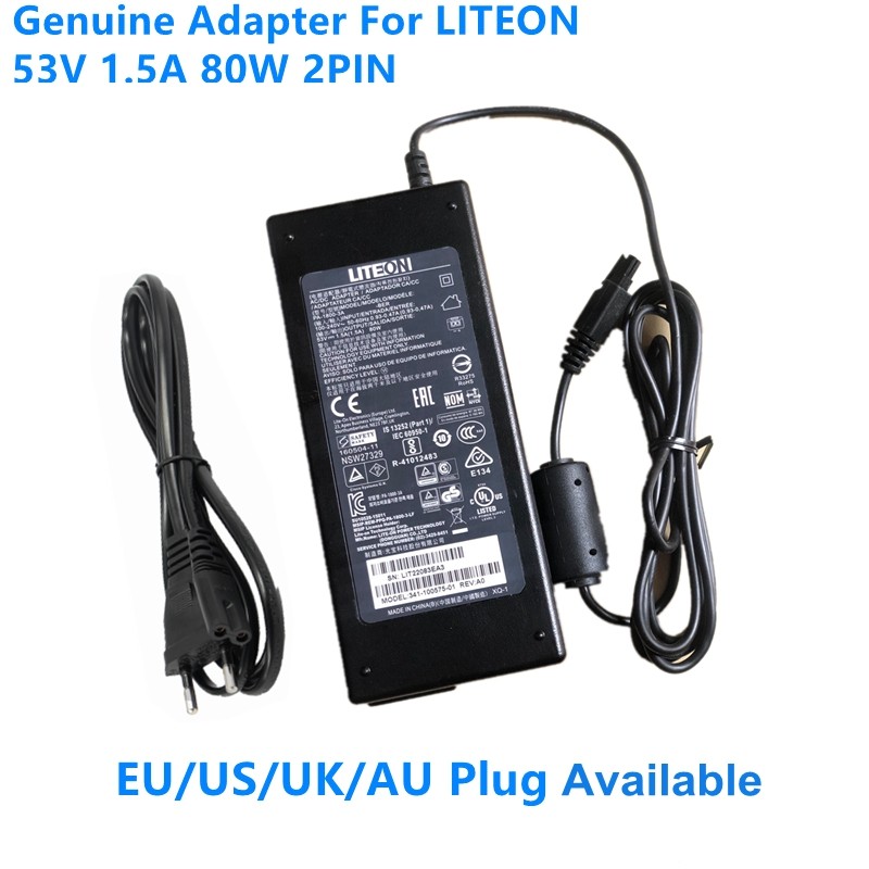 Genuine LITEON 53V 1.5A 2PIN PA-1800-3-LF PA-1800-2-LF 80W AC DC Adapter For CISCO 2960 WS-C3560CX-8