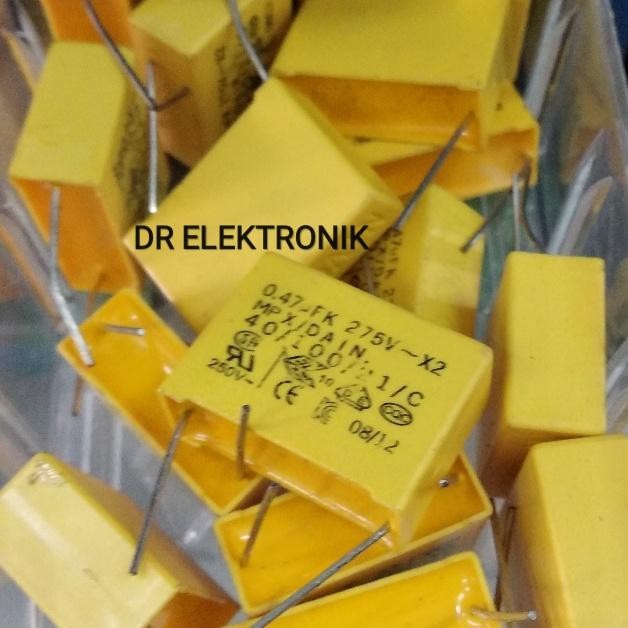 Kapasitor kotak MKM MKP 0,47uf 0,47 uf 275v 275 volt 275volt Capasitor *