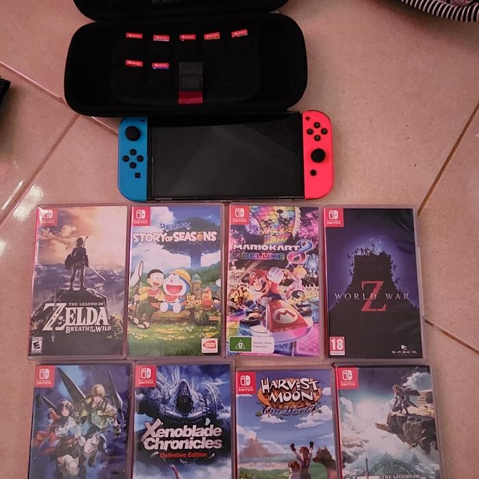 nintendo switch oled second include 8 kaset *