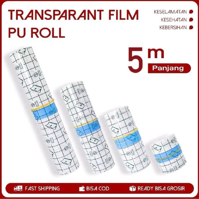Plester Luka Anti Air/PU Roll/Dermafix/Plester Pasca Operasi 5 Meter *