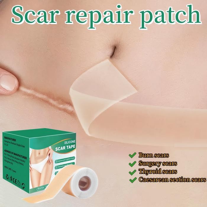 Silicone Scar Sheet plester silikon penghilang keloid bekas luka Silicon Keloid Plester Bekas Luka