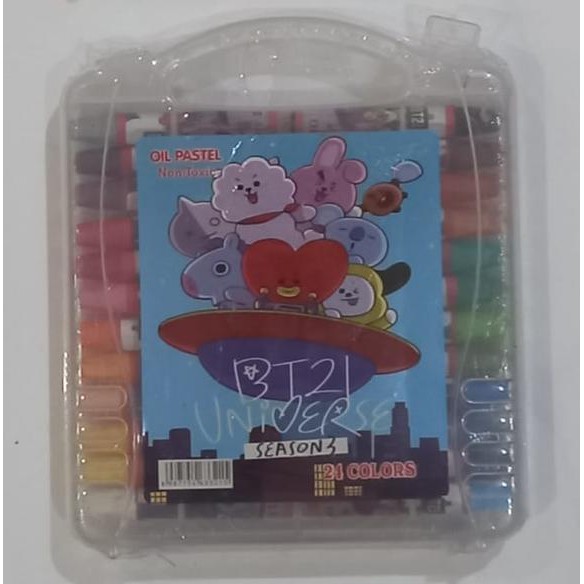CRAYON 24 WARNA / KRAYON OIL PASTEL 24 WARNA MURAH / KERAYON ANAK *