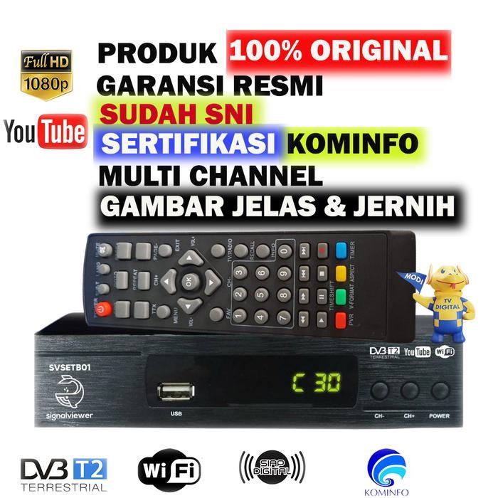 Set Top Box TV DIGITAL STB TV Penerima Sinyal Digital Signalviewer
