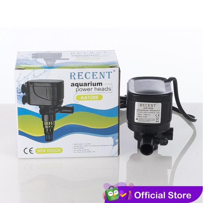 POMPA CELUP WATERPUMP POWER HEAD RECENT AA 1200 RECENT AA1200
