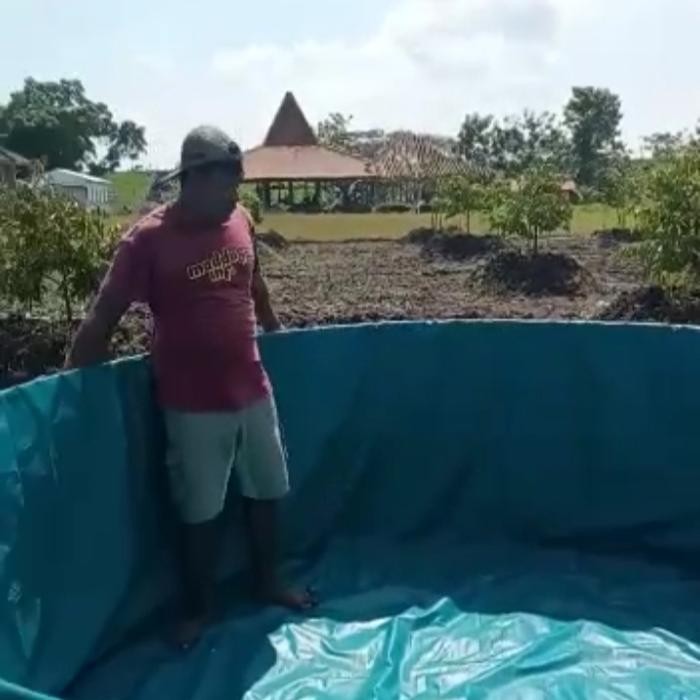 KOLAM TERPAL BULAT UKURAN DIAMETER 3 METER