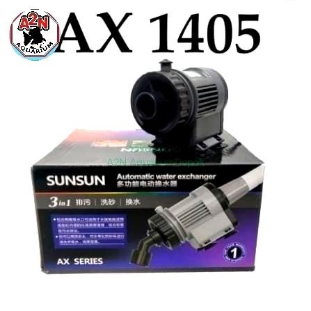 CLEANER PUMP AQUARIUM PENGURAS AIR SAND VACUM SUNSUN AX-1405