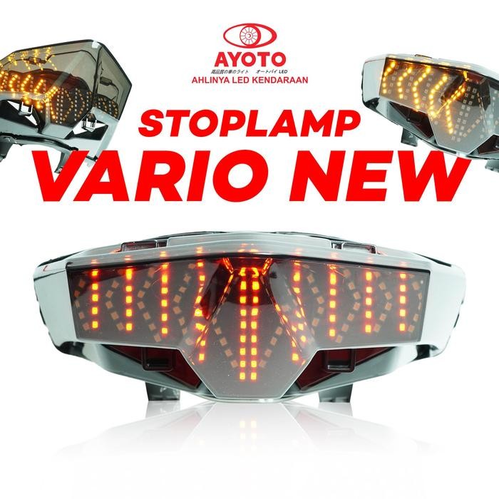 Paling Berkualitas Stoplamp Full Set Running Motor Vario, Beat Fi/Esp, Dan Deluxe Led