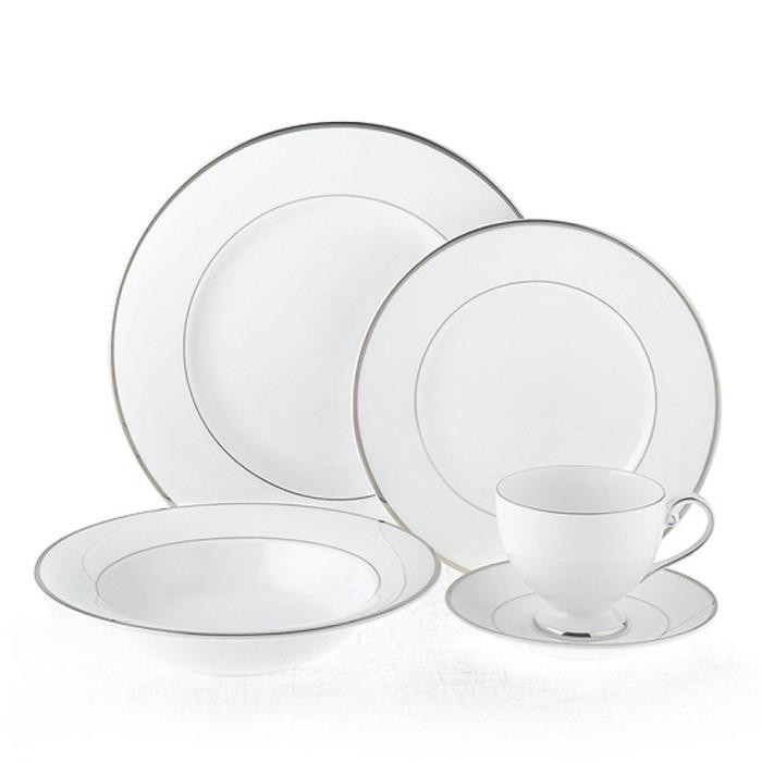 [Expert] Mikasa Cameo inum Rim e White St Saint James Tableware piring
