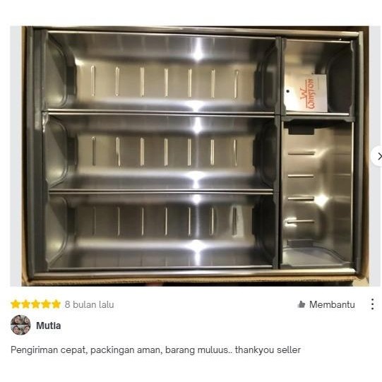 [Expert] Rak Sendok Stainless Winston WW.70-40 for Kitchen Set Laci Kabinet