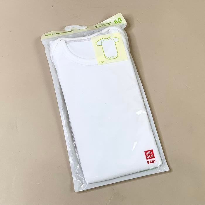 (Expert) UNIQLO Baby Tshirt Newborn Baju Bayi Lengan Terusan Cotton Original