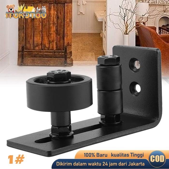 8 In 1 Sliding Barn Door Bottom Floor Guide Support Roller Retainer
