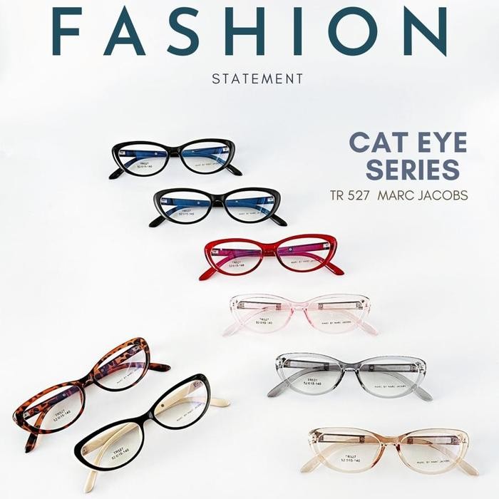 Frame Kacamata Cat Eye MARC JACOB 527 MJ527 Wanita Feminim