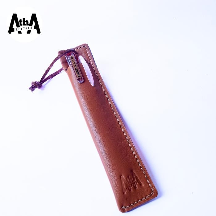 

SIAPKIRIM Kotak Tempat Pensil Leather Case Pen Kulit Sapi Asli Alat Tulis Sekolah Stationery READY