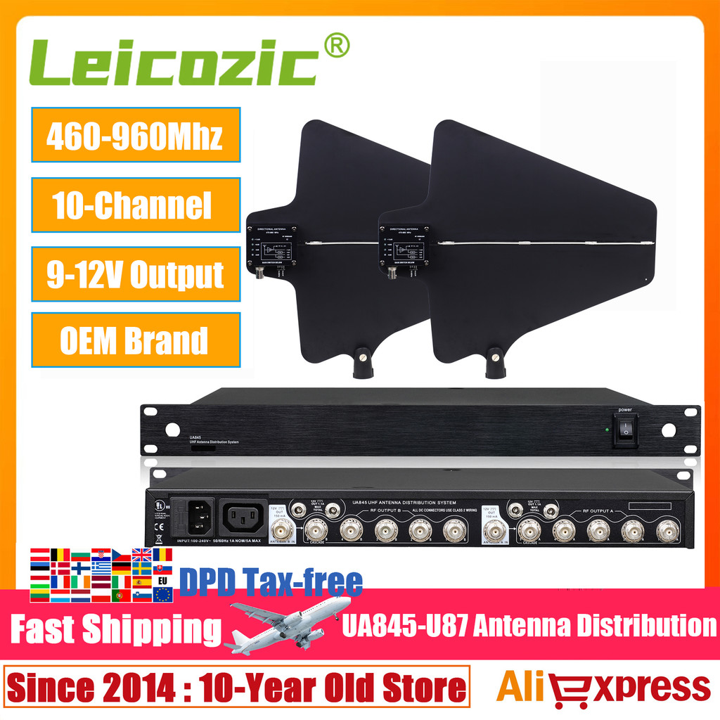 Leicozic UA845 Antenna Distribution System 2X5 Channel Splitter RF Signal Distributor For Wireless