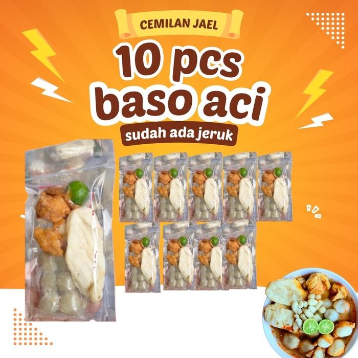 

TERLARIS paket baso aci 10 pcs khas bandung / baso aci/bakso aci /boci/bakso aci/boci baso