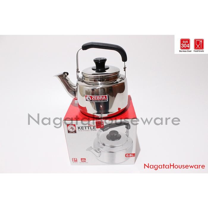 Ceret Teko Siul bunyi Stainless Steel Whistling Kettle Cl Zebra 113301 masih ready