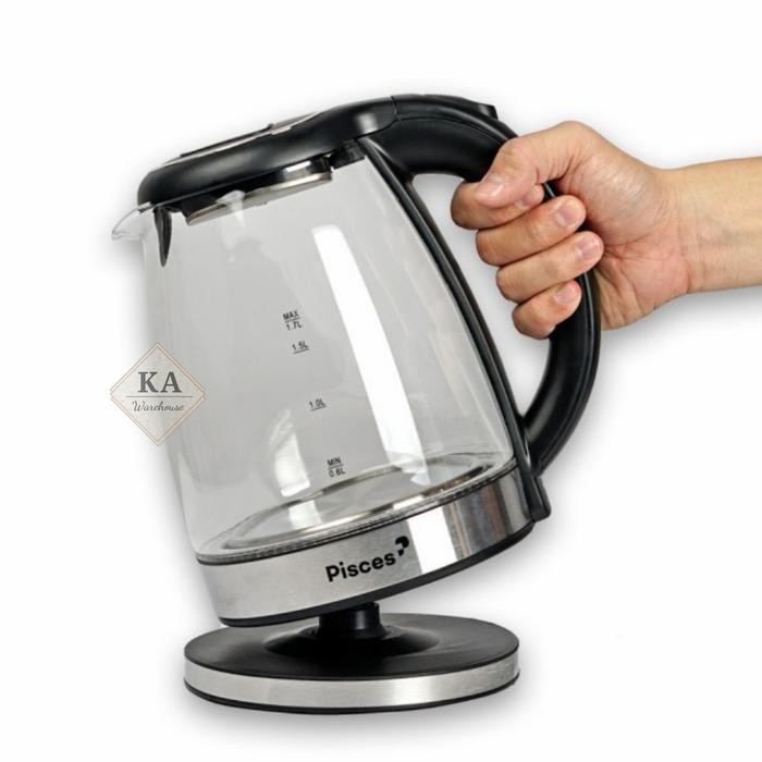 Teko Listrik Kaca Pisces 1,7 Liter PK171GS / Electric Kettle Pisces masih ready