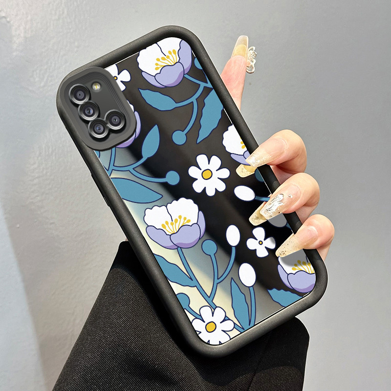 Casing Hp Samsung Galaxy A31 Case Casing Bunga Daisy HP Kesing cermin Softcase silikon perlindungan