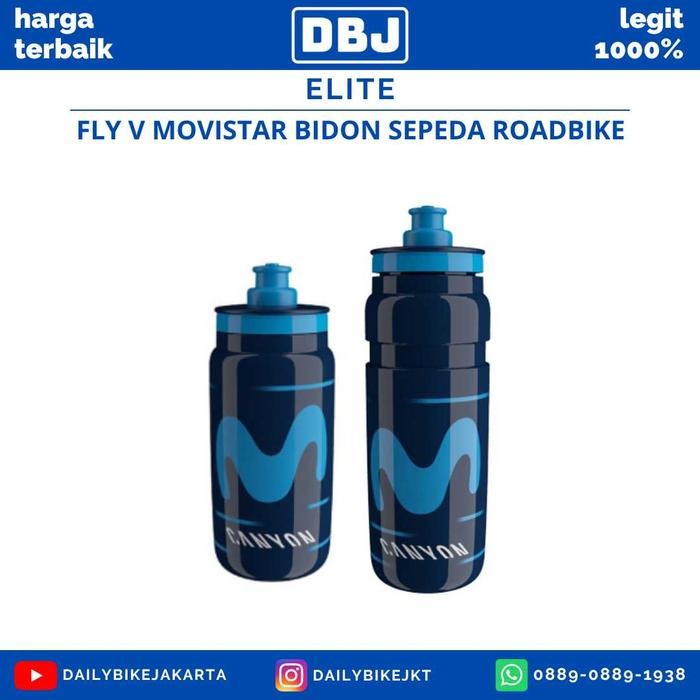 Elite Fly V Movistar Bidon Sepeda Roadbike
