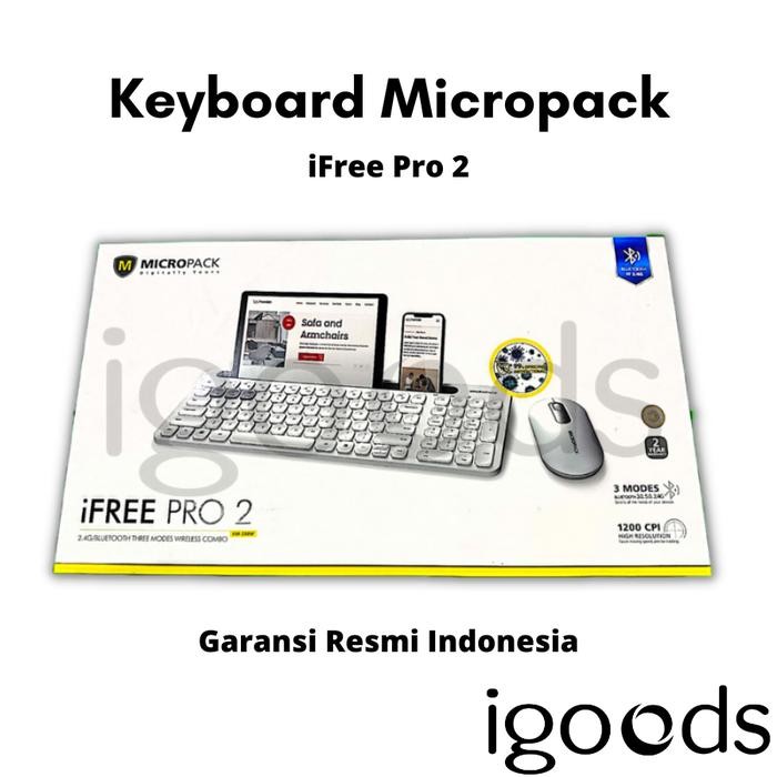 KEYBOARD MOUSE MICROPACK BLUETOOTH - IFREE PRO2