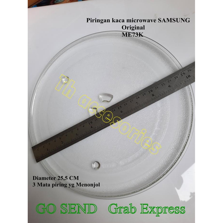 Piring Kaca crowave Rotating Plate Glass ME 731 Ori ME731