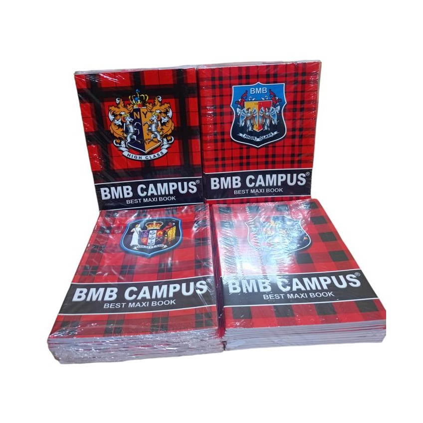 

10 BUKU TULIS BESAR BUKU BMB CAMPUS UKURAN BOXY PANJANG Kertas Putih Paper Stationery