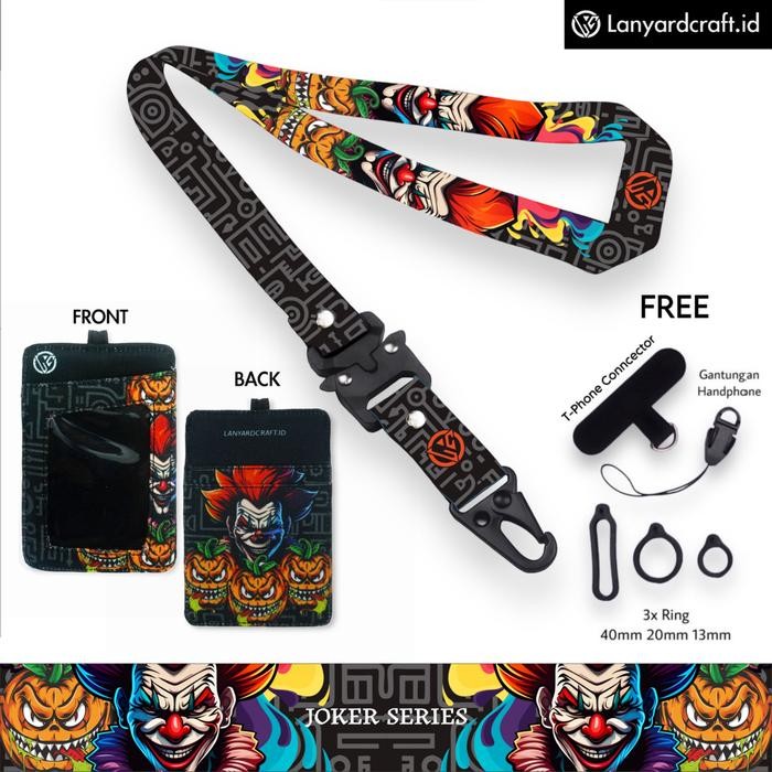 

LC.ID Lanyard Craft Joker V1 Gantungan Tali Holder Card Printing